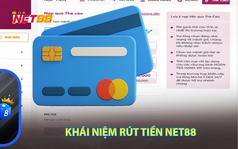 Hướng dẫn rút tiền NET88